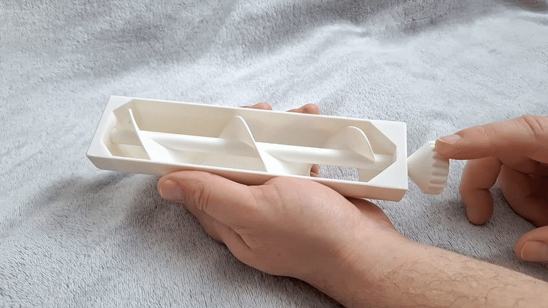 Screw feeder conveyor fidget - print in place