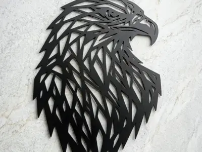 Geometrischer Adler-Kopf
