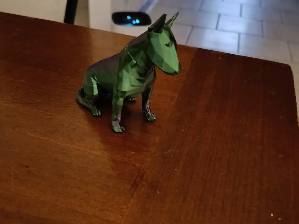 bull terrier low poly