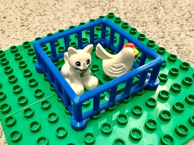 fully Lego Duplo compatible animal pen (2 sizes)