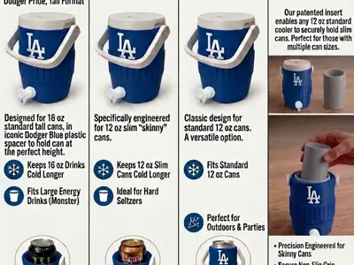Dodgers Can Coozie Set