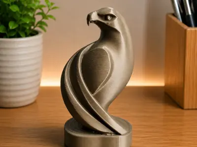 Minimalist Eagle Decorative Sculpture