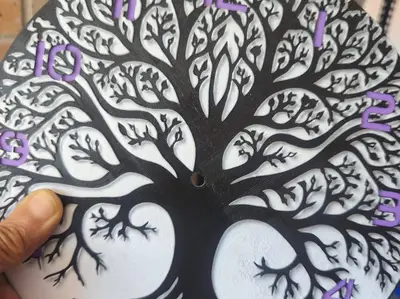 reloj de pared del arbol de la vida