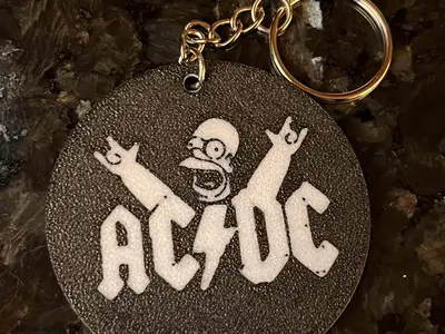 Keychain Hommer AC/DC