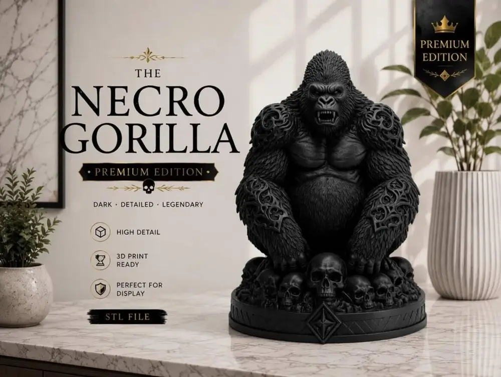 Necro Gorilla - Premium Design