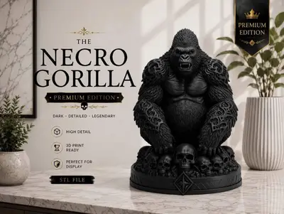Necro Gorilla - Premium Design