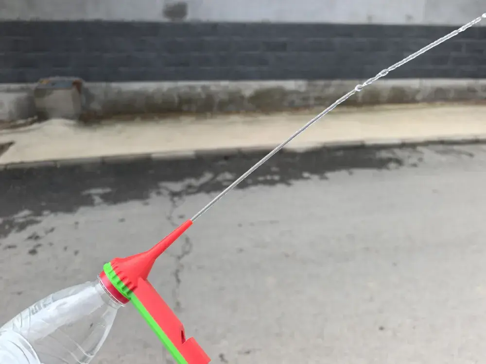 easy water bottle launcher watergun with whistle