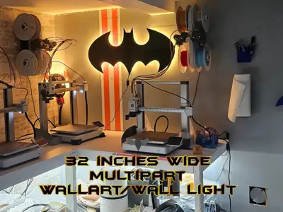 Huge Batman Wall Art / Wall light