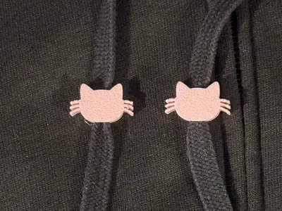 Cat Hoodie Cord Clip