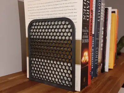Honeycomb bookend