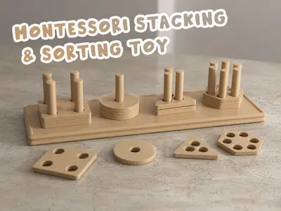 Montessori Stacking and Sorting Toy