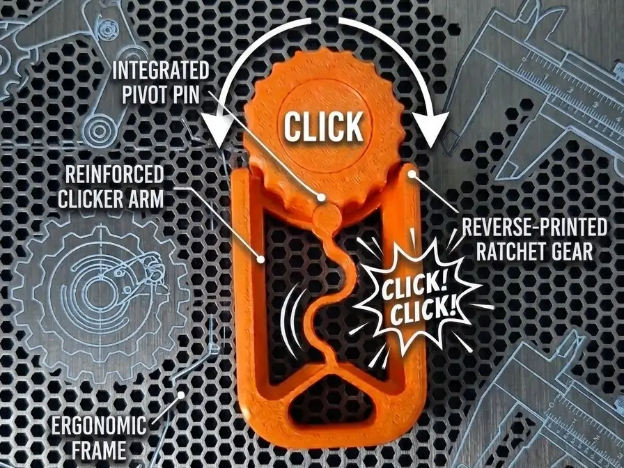 Fidget Finger Clicker – Tactile Sensory Toy