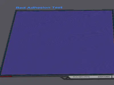 Bed Adhesion Test