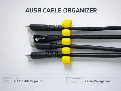 4xUSB Cable Organizer