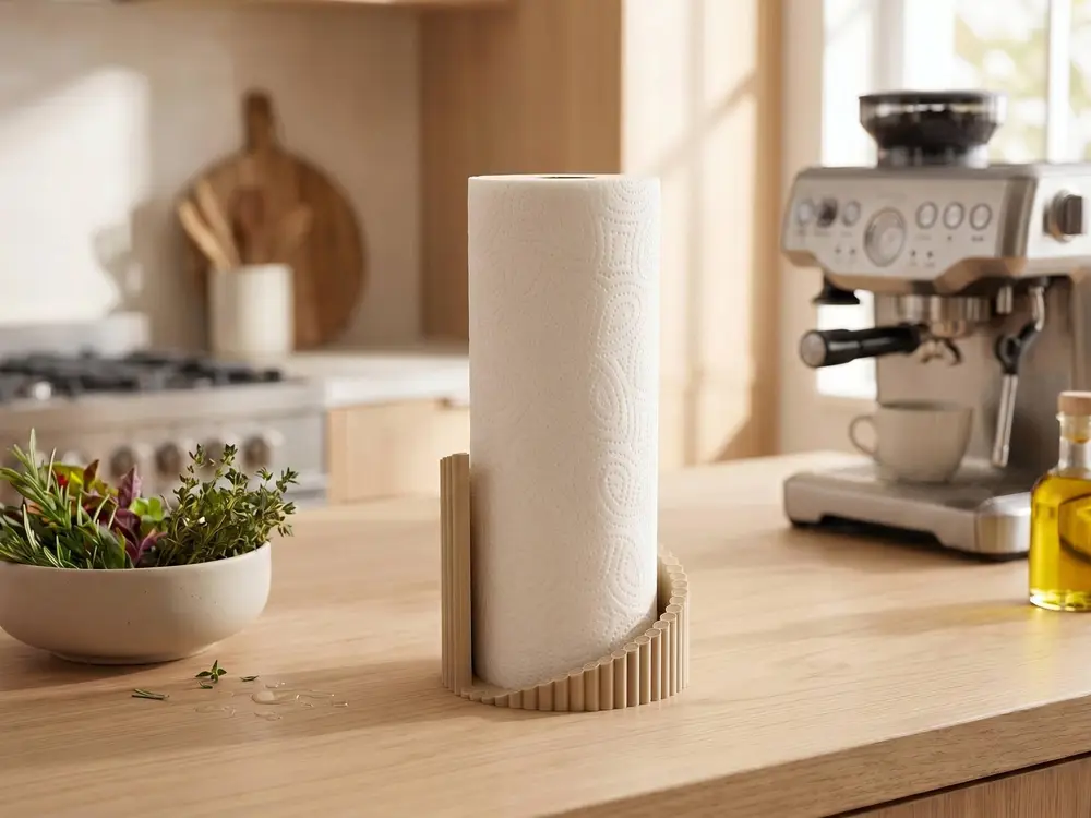 "Forma" ribbed paper towel holder