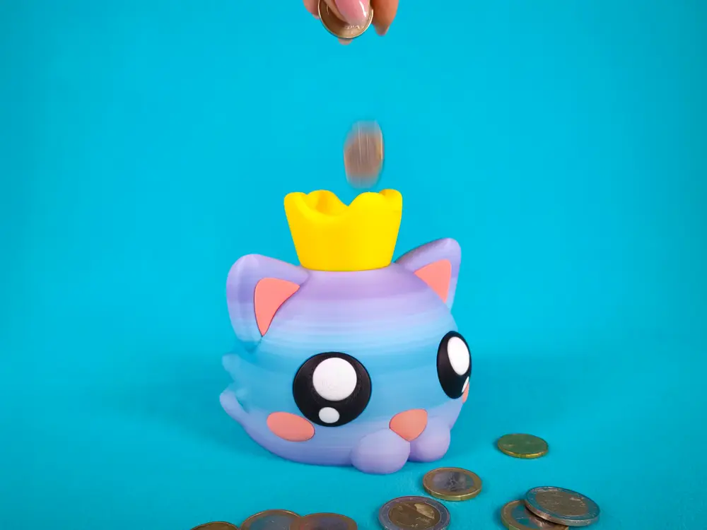Cat Head Piggybank Design