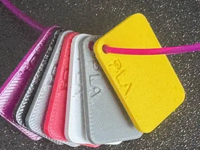 PLA/PETG/TPU/ABS/ASA Filament Sample Swatch - Color Palette