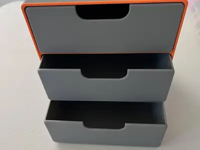 Compact Storage Shelf with Drawers