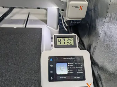 Kobra  X screen + Hygrometer