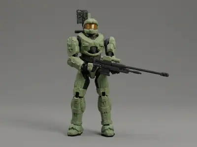 Halo Spartan Master Chief Figura Accion