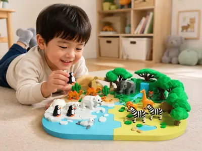 Scene popular science teaching aid of My Mini Animal World《我的迷你动物世界》场景化科普教具