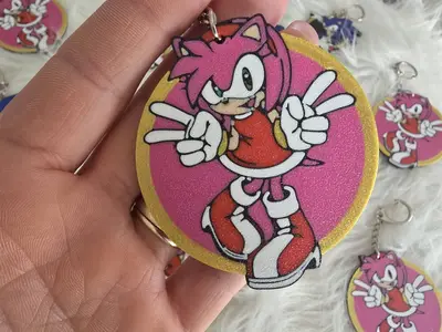 Keychain Amy rose From Sonic