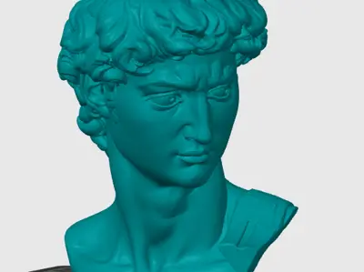 Michelangelo's David Bust - Modified 3D Scan (Print-Ready)
