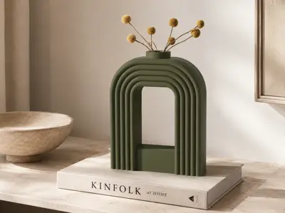 Portal - Short Neck Ribbed Vase