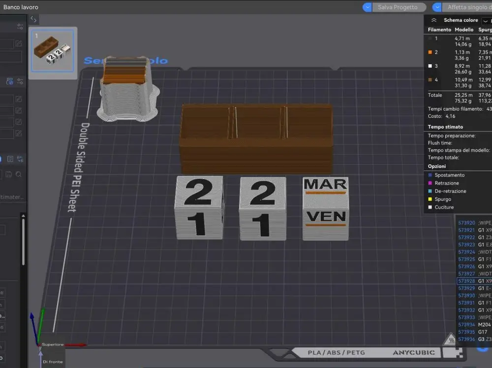 Perpetual cube calendar
