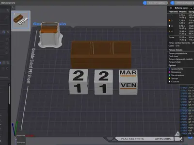 Perpetual cube calendar
