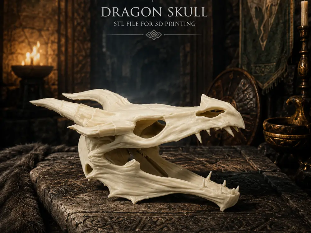 Skyrim teschio Alduin Drago