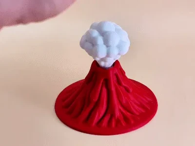 无需电力的磁悬浮火山喷发解压玩具