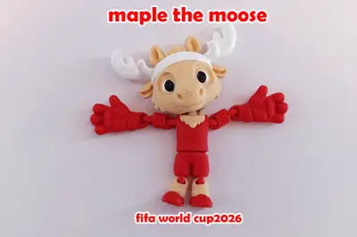 Maple the Moose Official 2026 World Cup Canada Edition