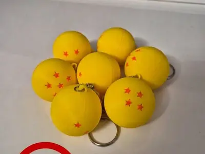7 Dragon Balls keychain