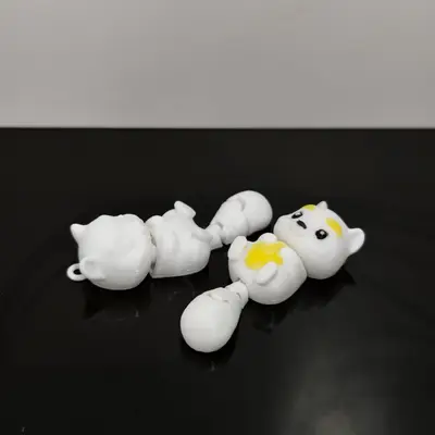Flexi Articulated Squirrel Keychain