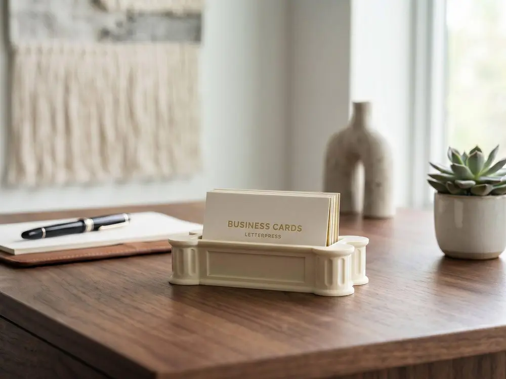 "The Greek" Business Card Holder