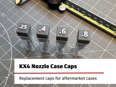 KX4 Nozzle Case Caps for Kobra X and Kobra 4 nozzle containers