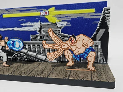 E.Honda Street Fighter (Diorama & Keychain)