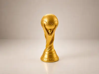 World Championship Trophy – Football Cup Display & Sports Decor