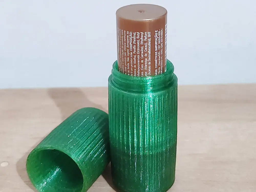 Estojo Estojo para Protetor Labial Hearts (Textura)