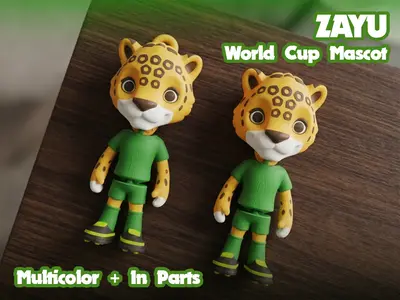 Zayu Chibi Flexi - World Cup 2026 Mascot - Multicolor
