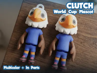 Clutch Chibi Flexi - Mascot of the 2026 World Cup - Multicolor