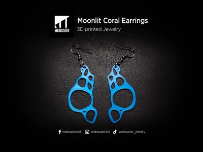 Moonlit Coral Earrings
