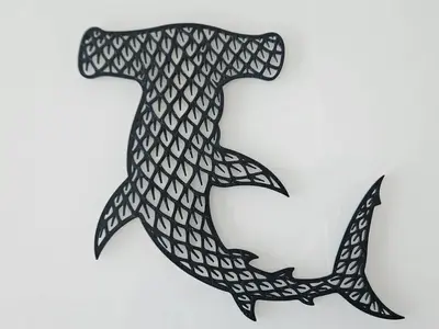 Hammerhead Shark modern Wallart