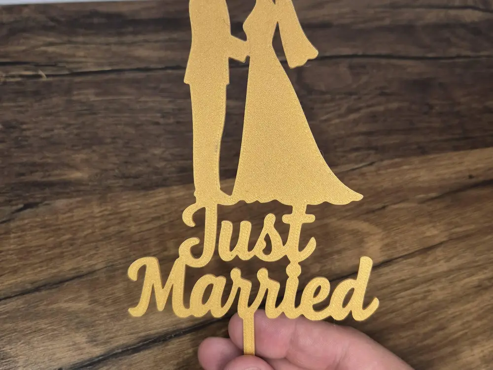 Just Married Cake Topper