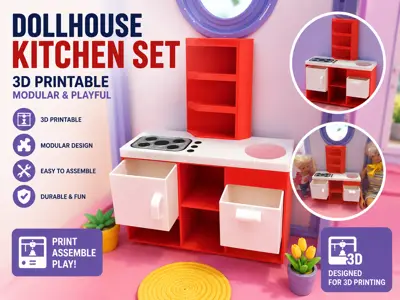 Dollhouse Kitchen Set