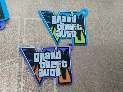 Gta6 Gta VI 4 colors keychain