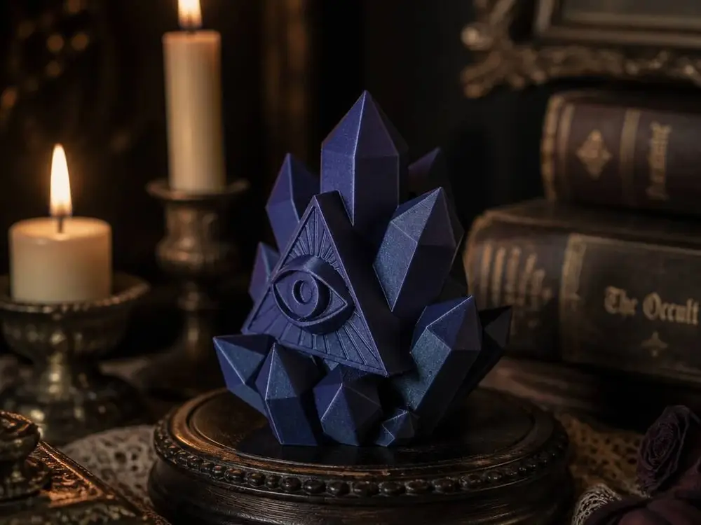 All Seeing Eye Crystals Sculpture