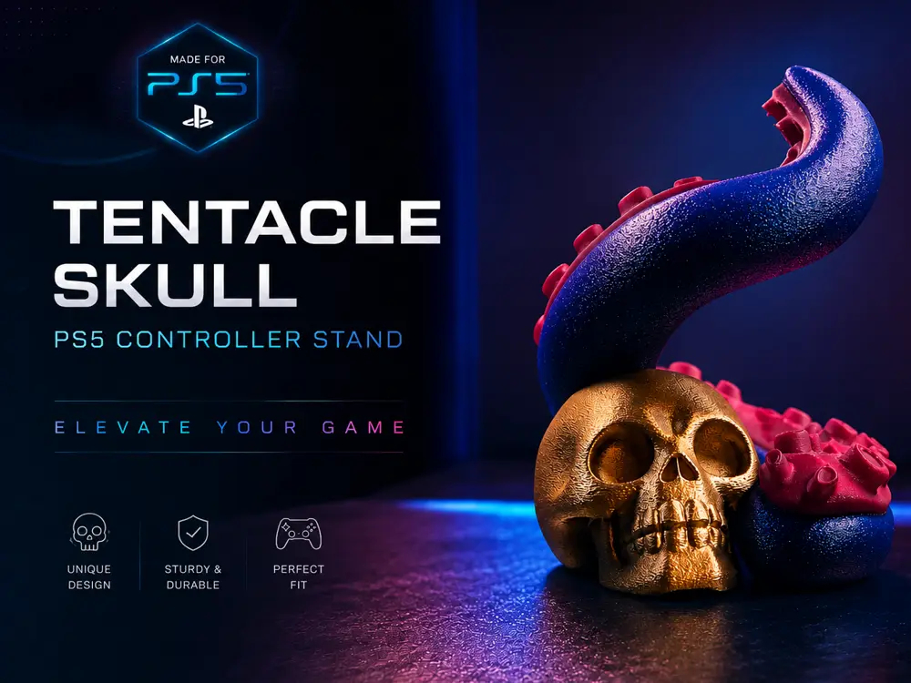 Tentacle Skull Controller Stand