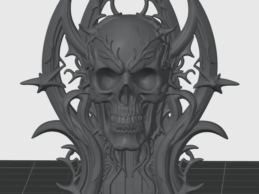 gothic skull ornament
